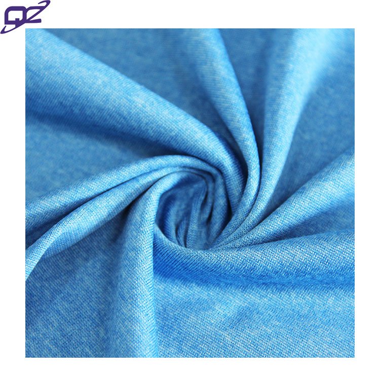 Manufacture Cationic Anti pill Tear-resistant Space Dye Sports Jersey Bangladesh 100 Polyester Knit Fabric For T Shirts