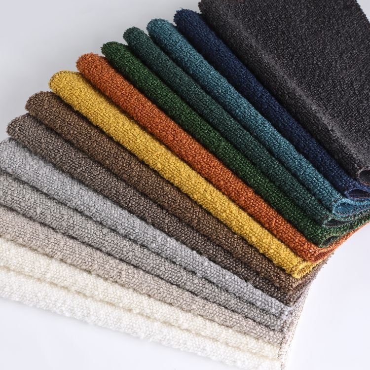 2022 New Design Light Luxury Sofa Cushion Fabric Plain Weaved Upholstery Home Textile Sofa Fabric