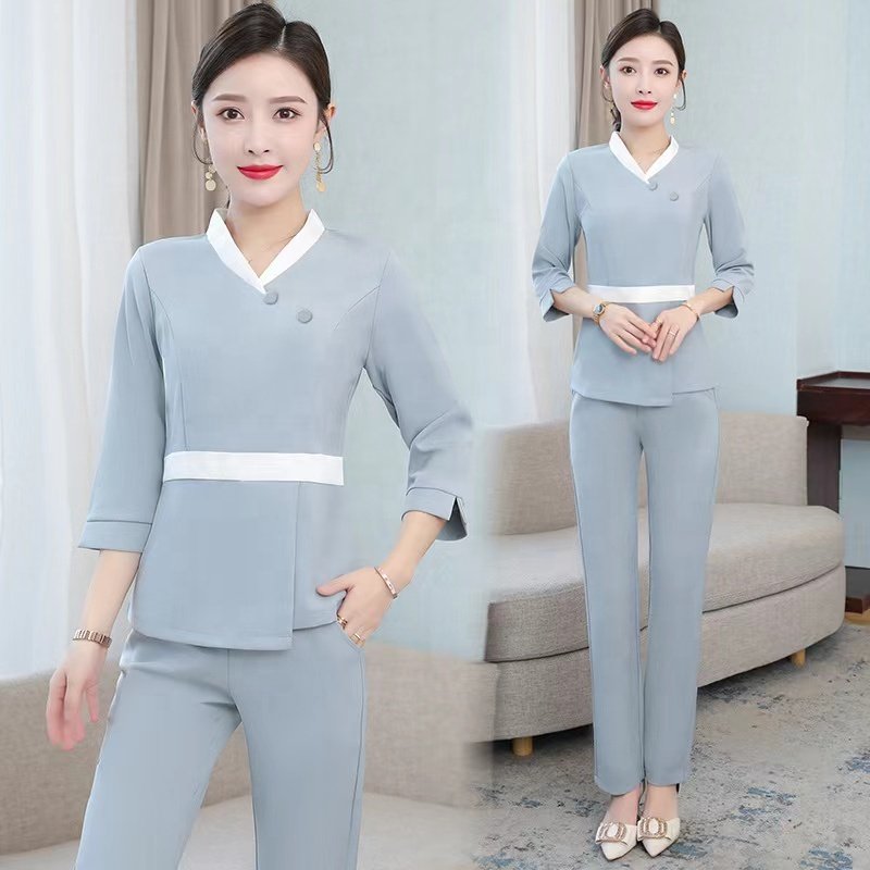 Fashion Style Soft Fabric High Quality luxury custom thai uniform spa