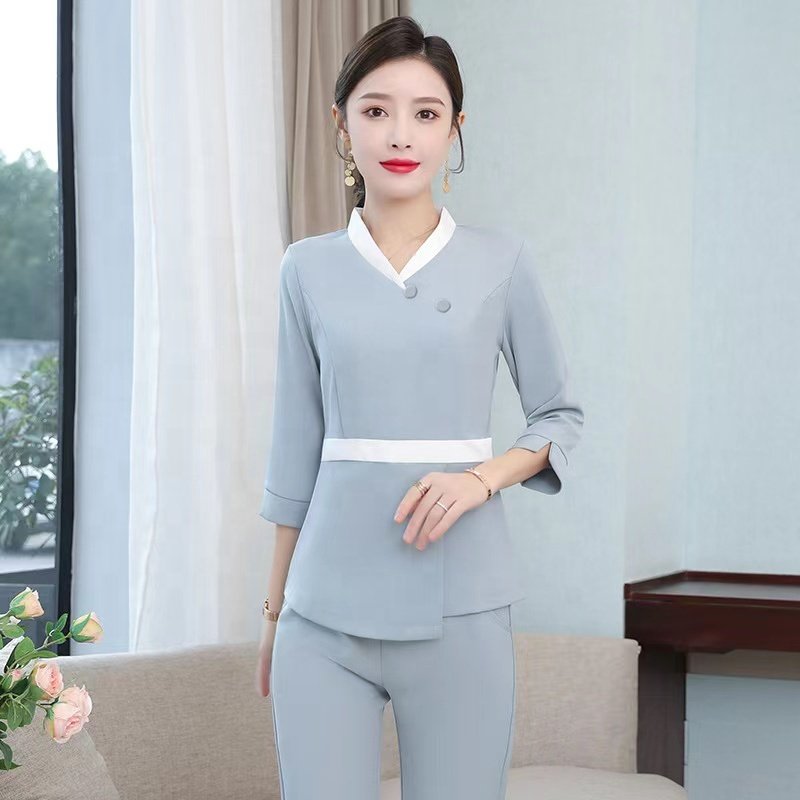 Fashion Style Soft Fabric High Quality luxury custom thai uniform spa