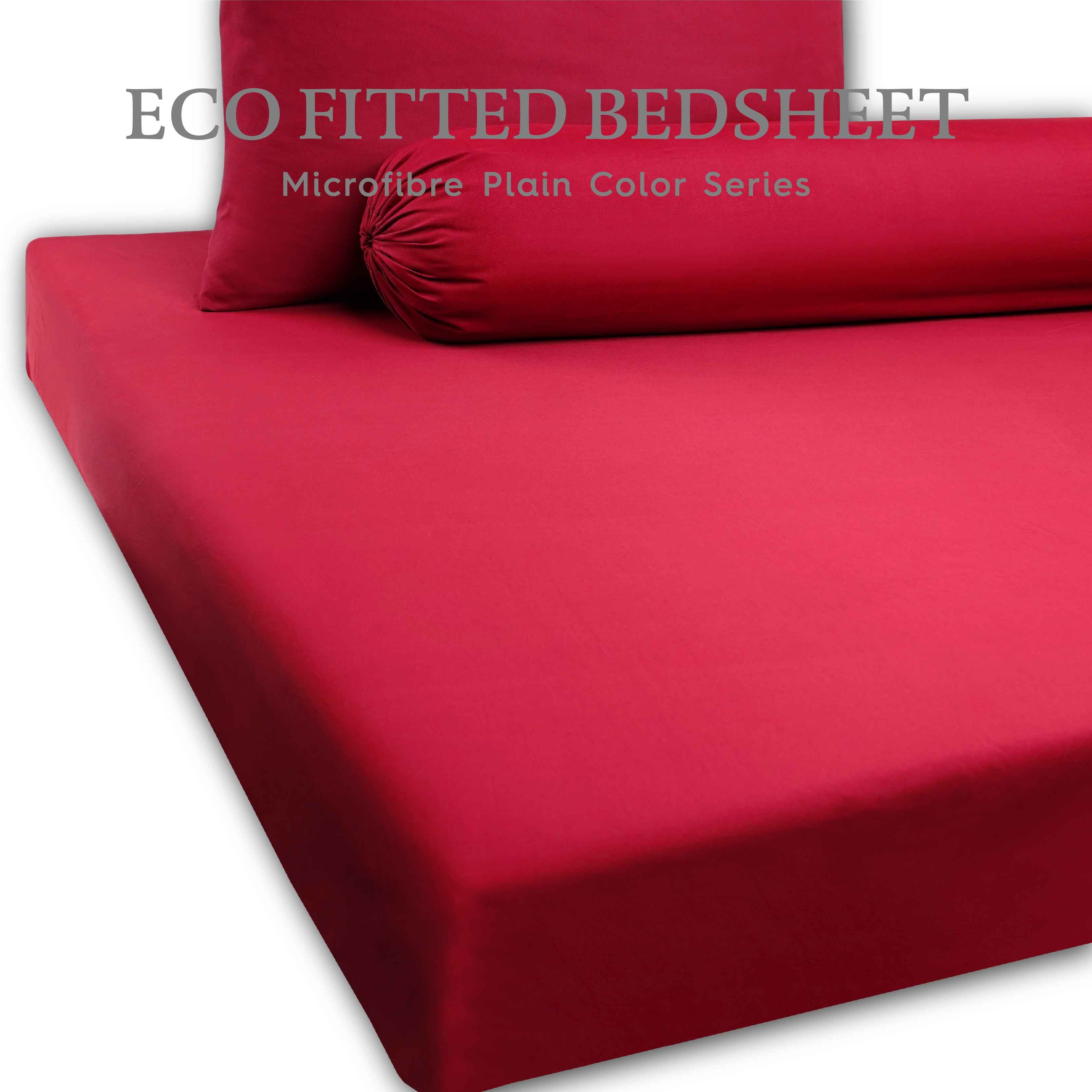 Luxury Hotel Bedsheet Microfiber fabric Plain color simple Fitted Bedsheet Deep Pocket Bedsheet