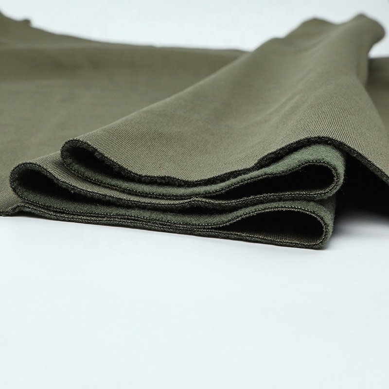Cheap promotional wholesale custom interlock composite polar fleece 100%polyester fabric