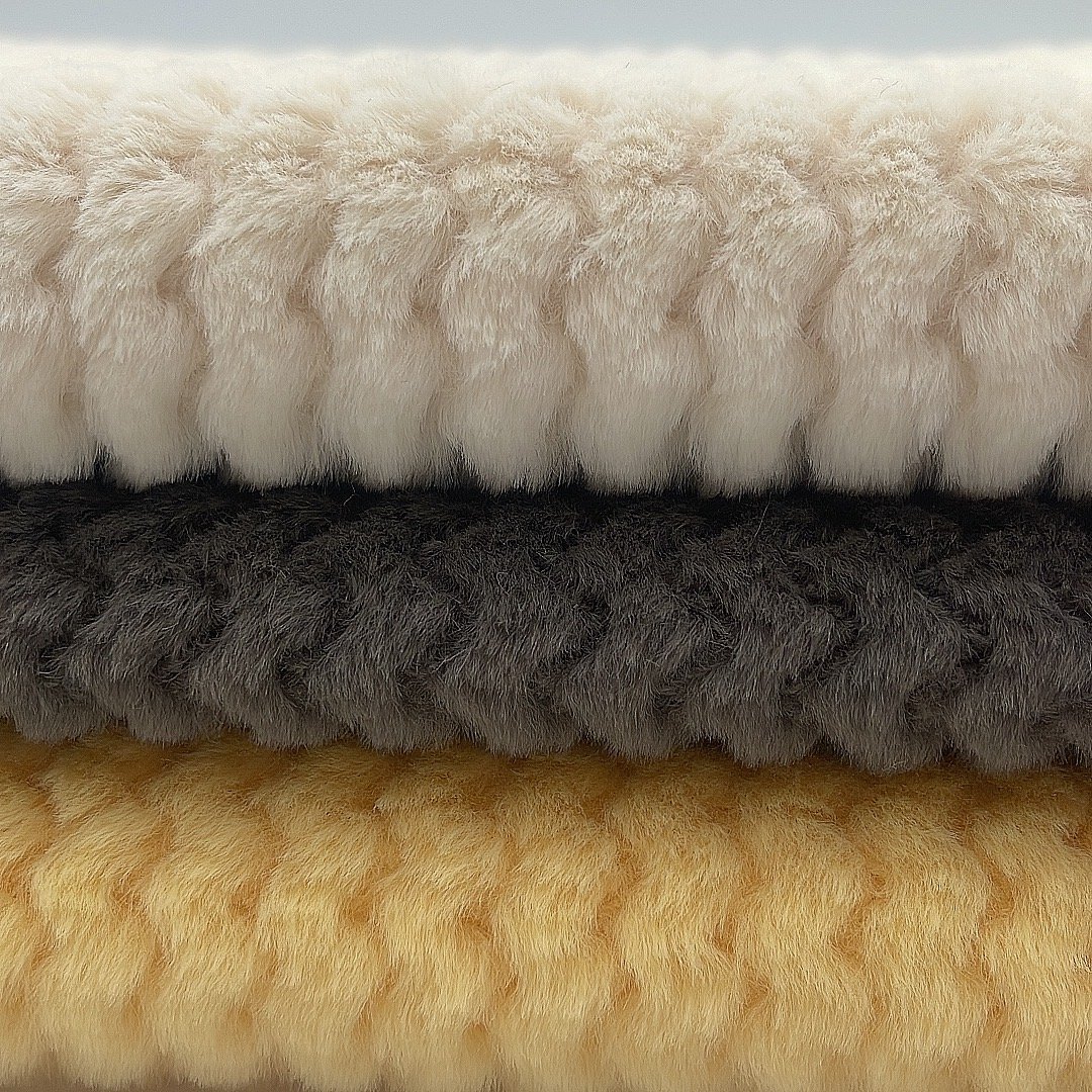 Wholesale short pile plush fleece animal skin fabric for garments for toys for blankets