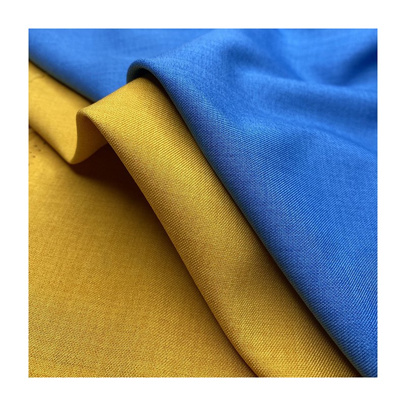 170D 4 Four Way Spandex Loris Twill Solid Dyeing Two Tone 100 Poly Crushed Woven Stretch Lolis Fabric