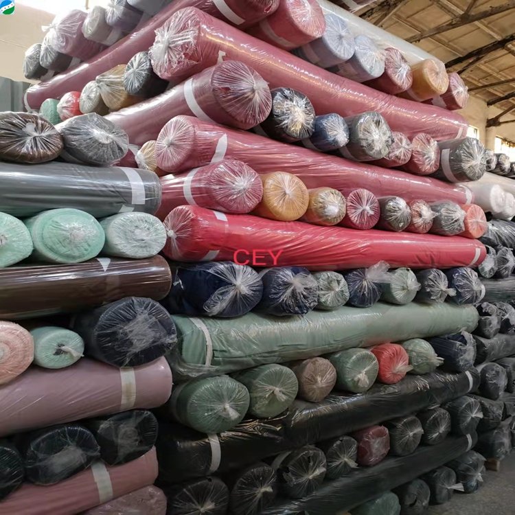 China market good selling 100% polyester fabric cey dyed stock lot fabric from shaoxing telas de china
