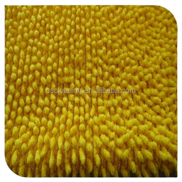 export vietnam hot sales polyester small chenille fabric roll rug shaggy microfiber fabric for flat mop pad