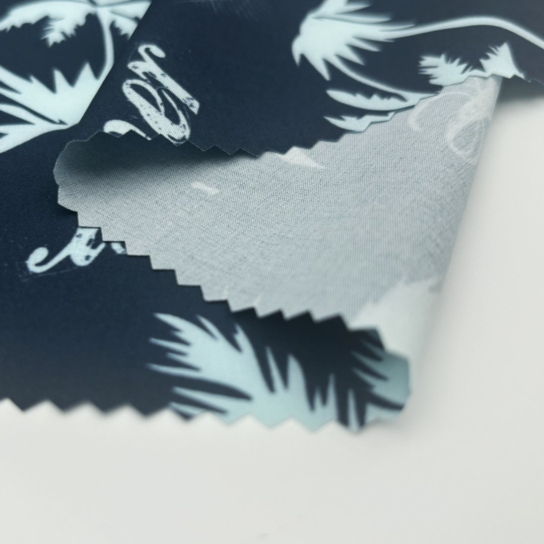 Plant Printed Fabric 92% Polyester 8% Spandex Fabric Stretch Fabric For Dress Beach Pants