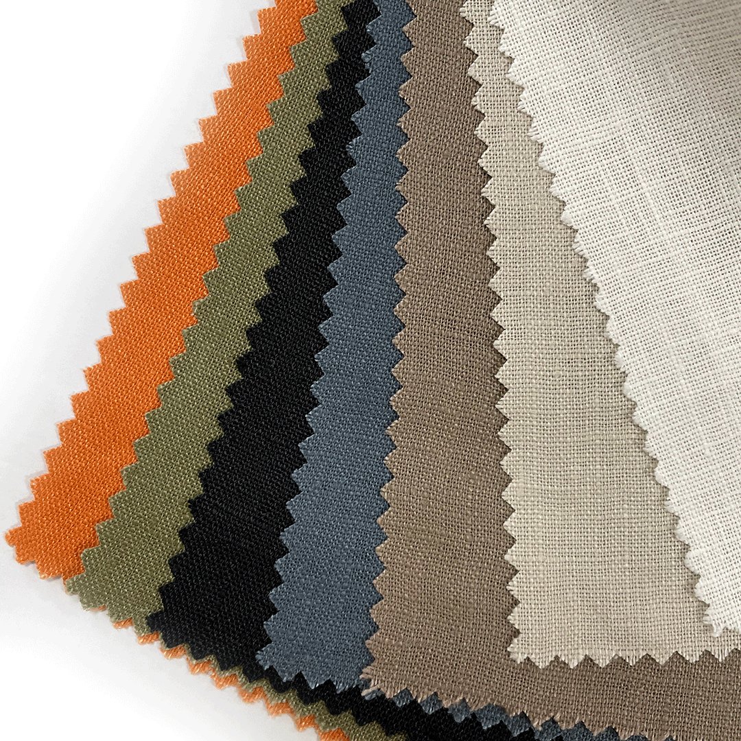 Stock quality soft 100% pure linen flax plain woven heavy fabric for shirt curtain