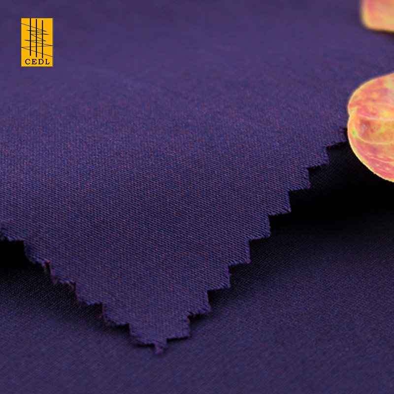 Customize Stretch Bamboo Fabric Organic Bamboo Polyester Spandex Blend Stretch Solid Fabric for Spring Summer Skirt Shirt