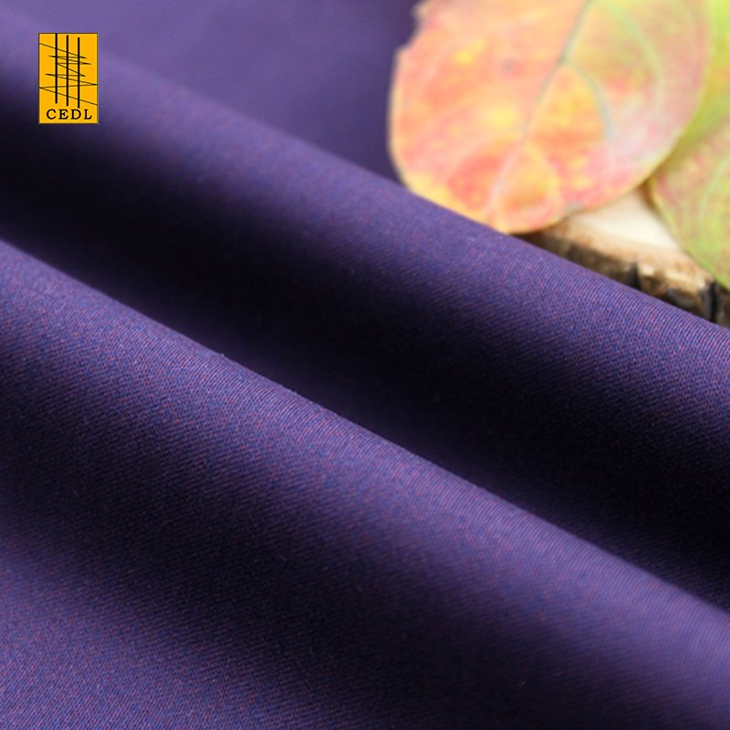 Customize Stretch Bamboo Fabric Organic Bamboo Polyester Spandex Blend Stretch Solid Fabric for Spring Summer Skirt Shirt