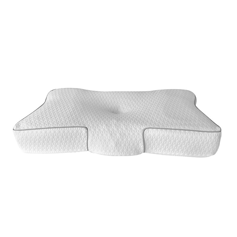 Custom Logo Orthopedic Memory Foam Pillow Comfortable Sleeping Bamboo Pillows Travel Inflatable Feature Solid Neck Pain Relief