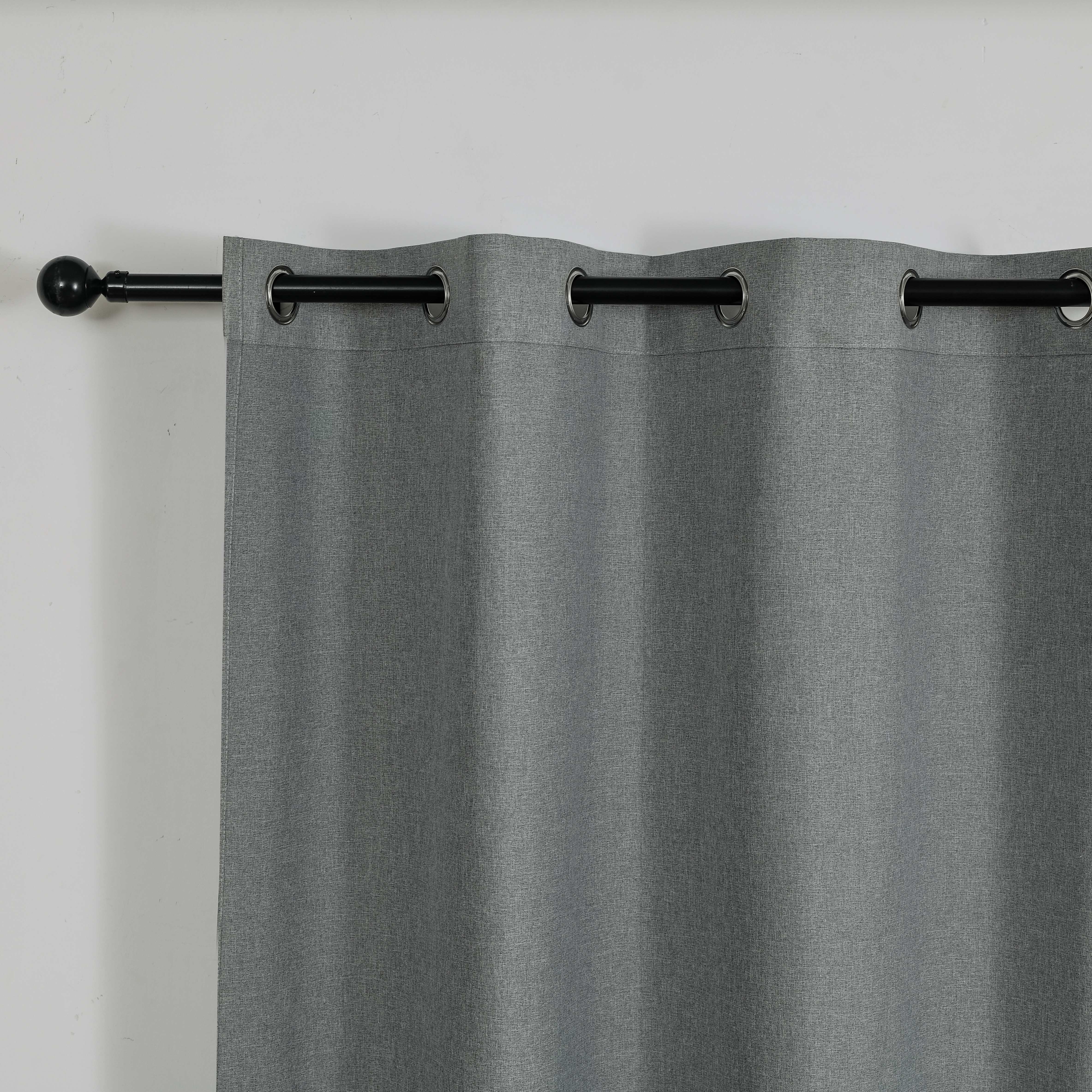 Wholesale Double sided Star Linen Blackout polyester fabric high quality cheap curtain fabric