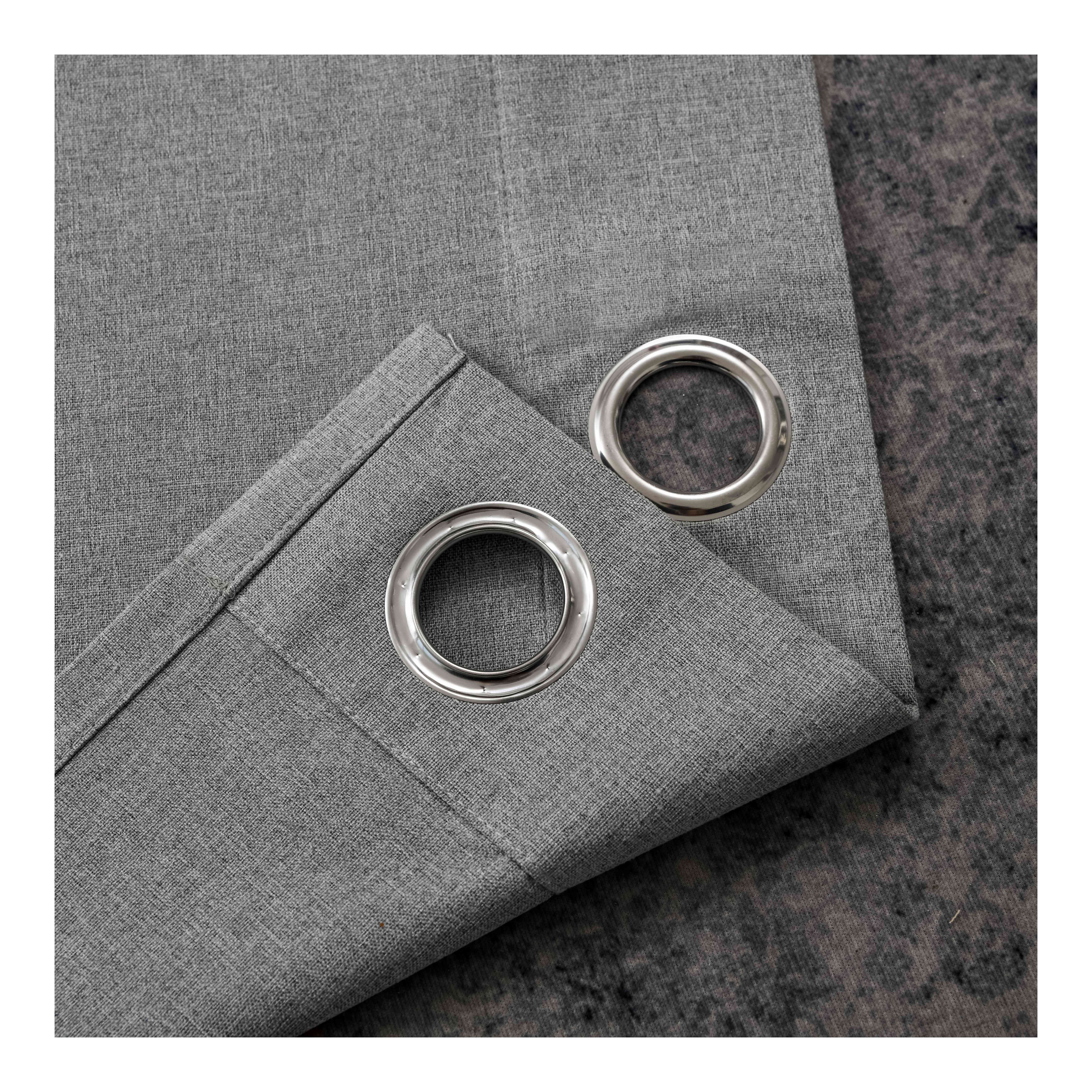 Wholesale Double sided Star Linen Blackout polyester fabric high quality cheap curtain fabric