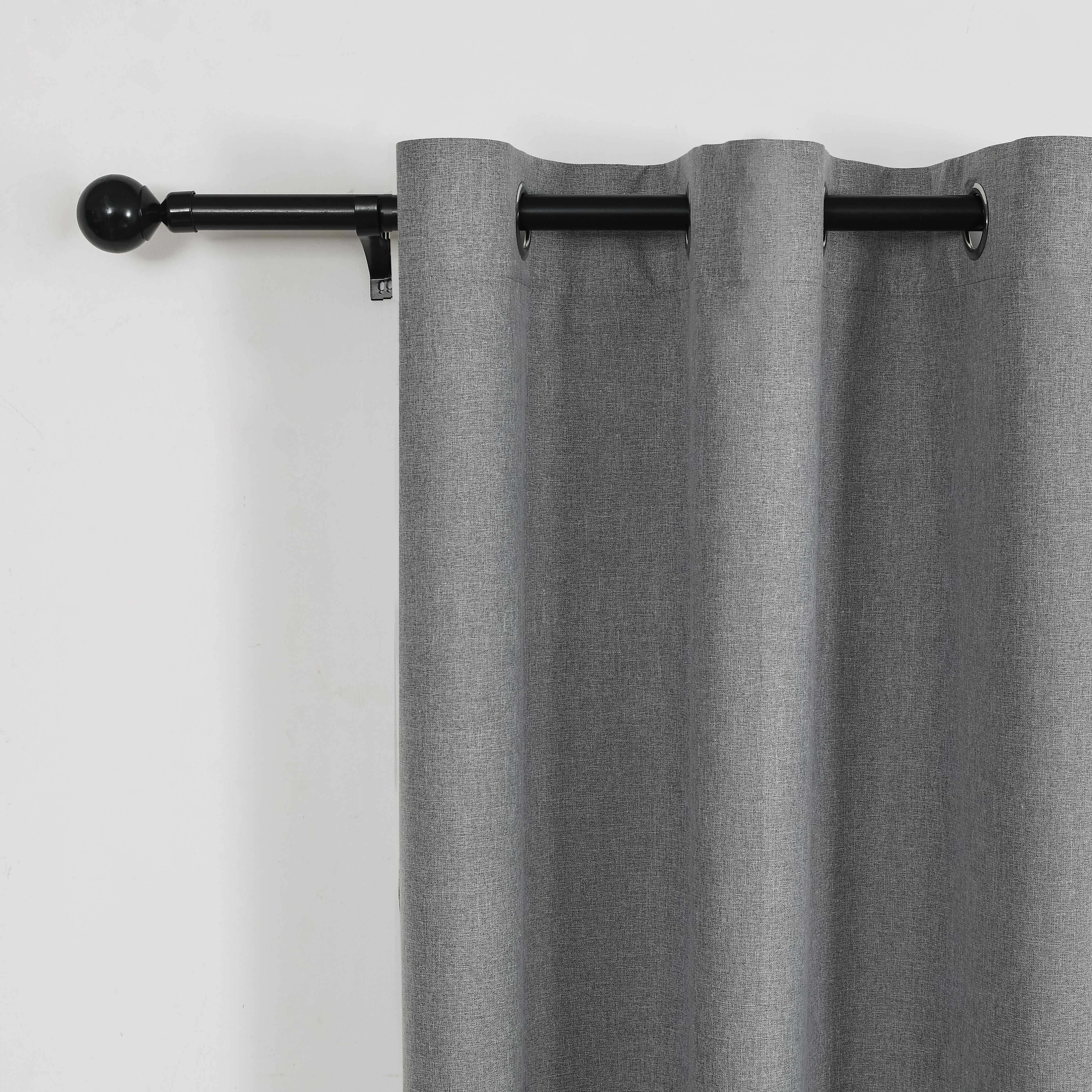 Wholesale Double sided Star Linen Blackout polyester fabric high quality cheap curtain fabric