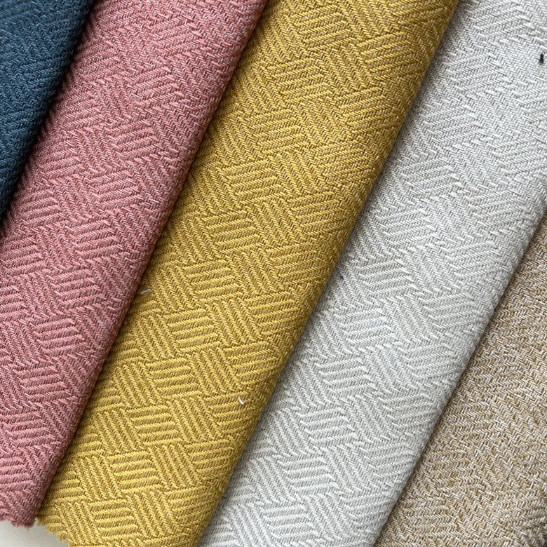 High quality Linen looking Flax Fabric stone washed super soft for Sofa and Cushion home Textile Polyester Cloth