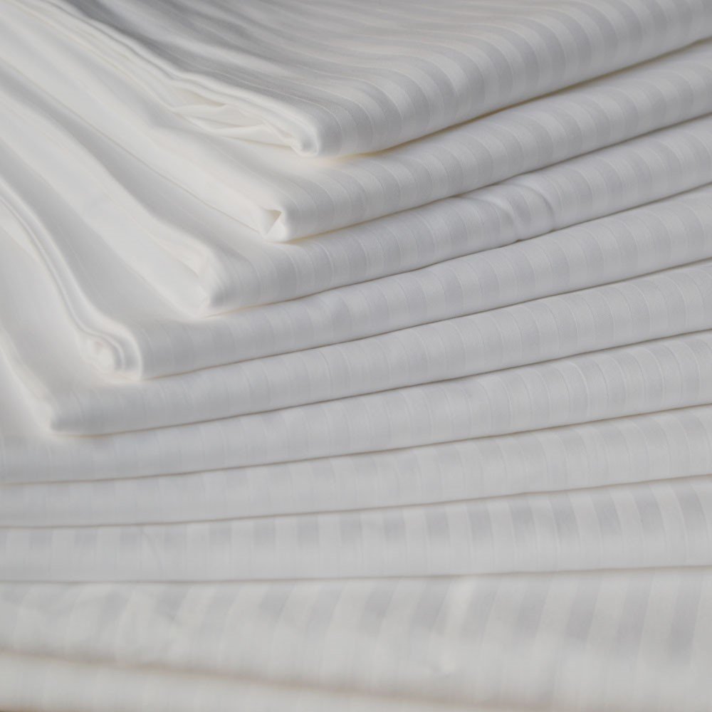 Fabric with Bed Sheets Medical Bed Sheet Sateen Fabric 3mm Stripe 100% Cotton Hospital in Stock!