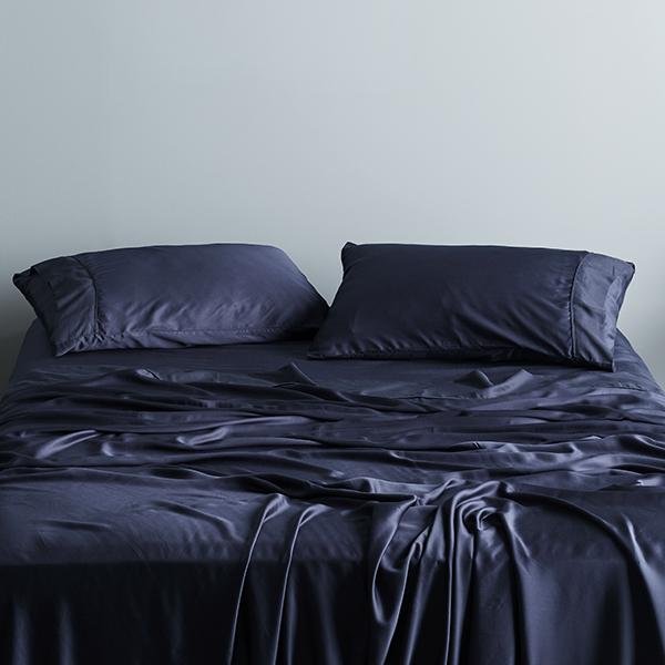 Anti-bacterial bamboo charcoal fabric sheet set 100% organic bamboo bedsheets