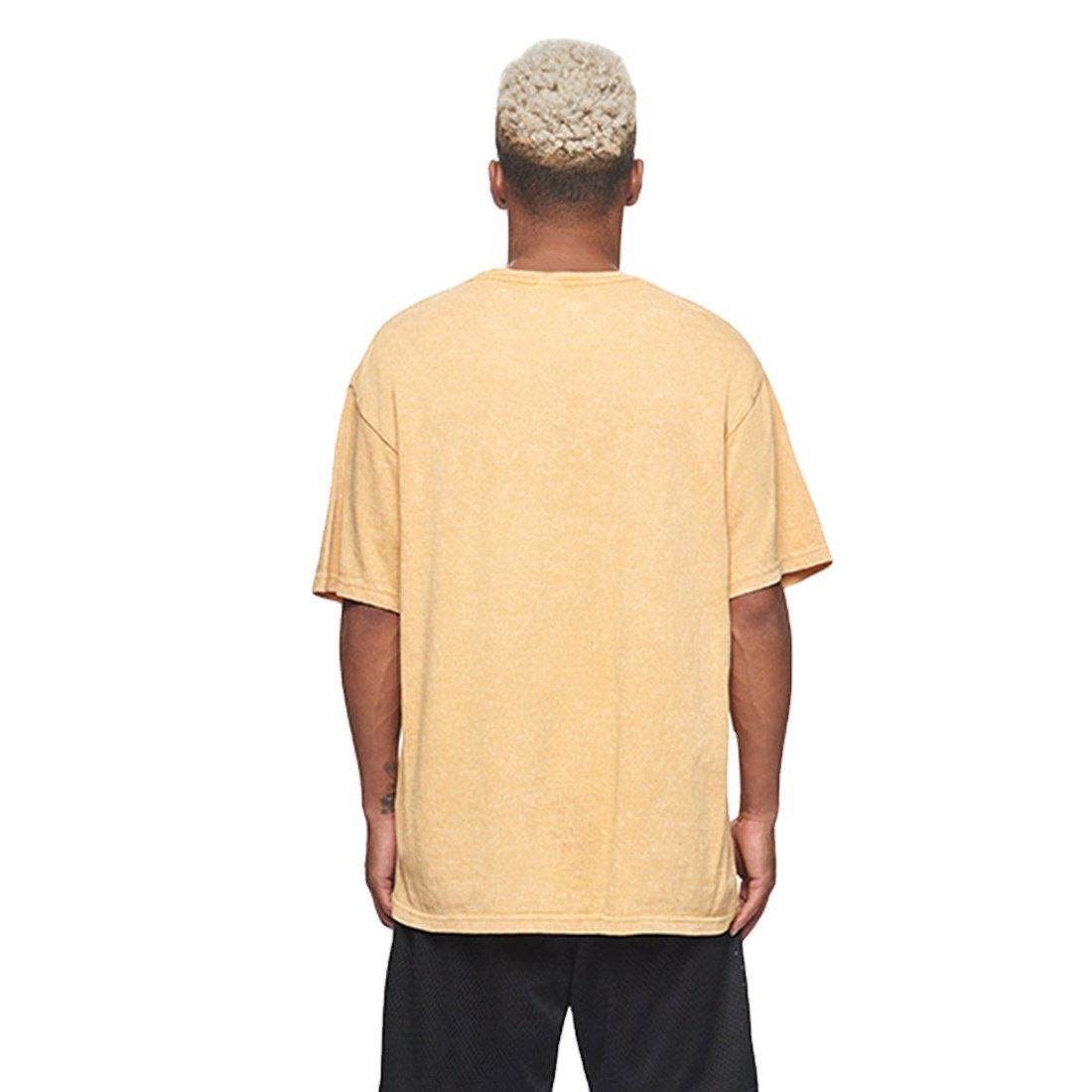 260 GSM Acid Wash Vintage T shirt Oversized Cotton Tee for Men Plus Size O Neck Breathable Streetwear Plain T Shirt