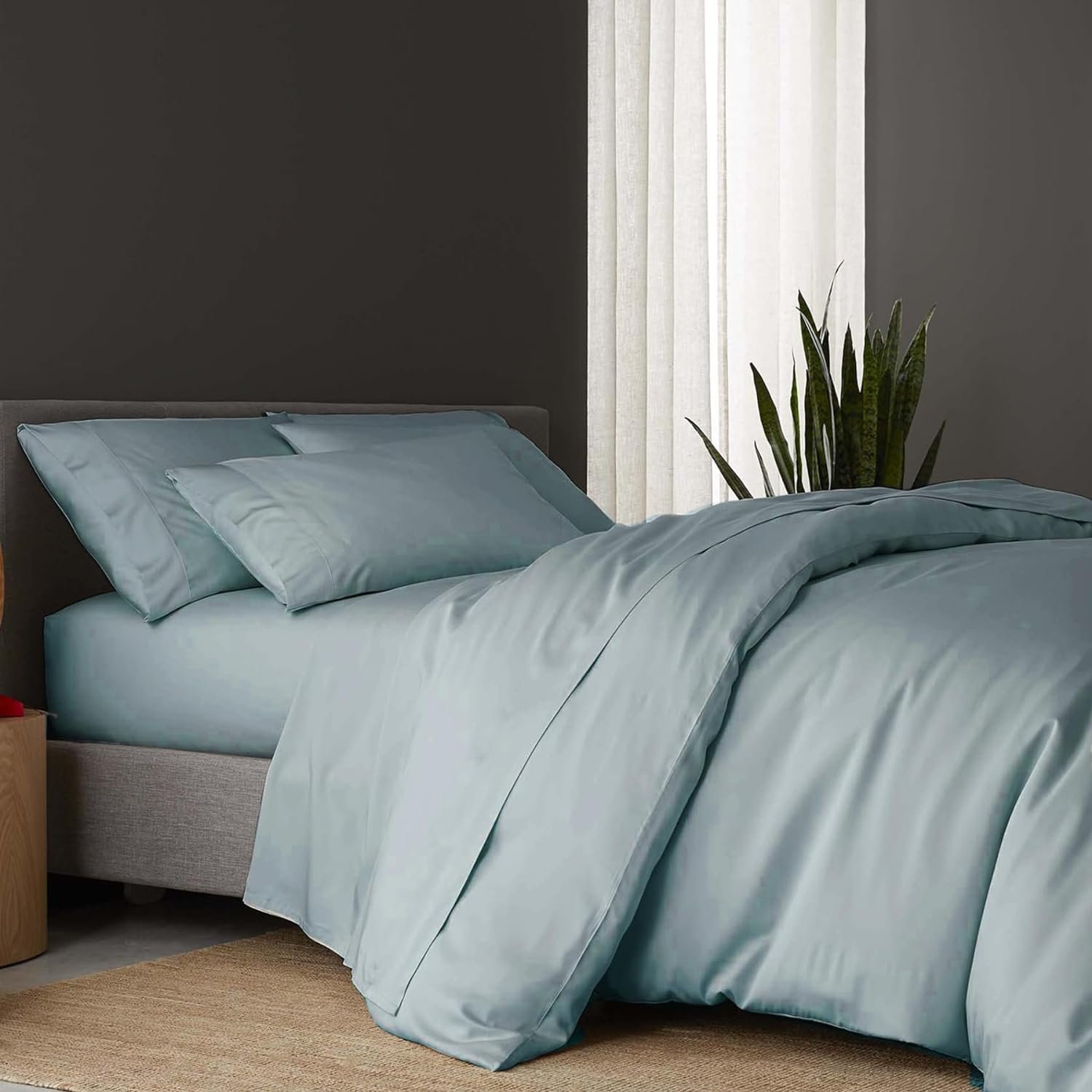 Factory wholesale E-friendly 100% natural bamboo sheet set Cool feeling fabric Bamboo Bedding Sheet Sets and Duvet Cover Sets