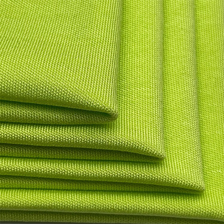 Touch soft feel 92%bamboo 8%spandex elastic knitting fabric high stretch sustainable fabric for baby sleepwear