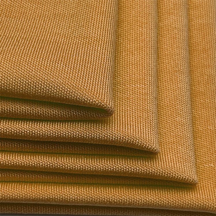 Touch soft feel 92%bamboo 8%spandex elastic knitting fabric high stretch sustainable fabric for baby sleepwear