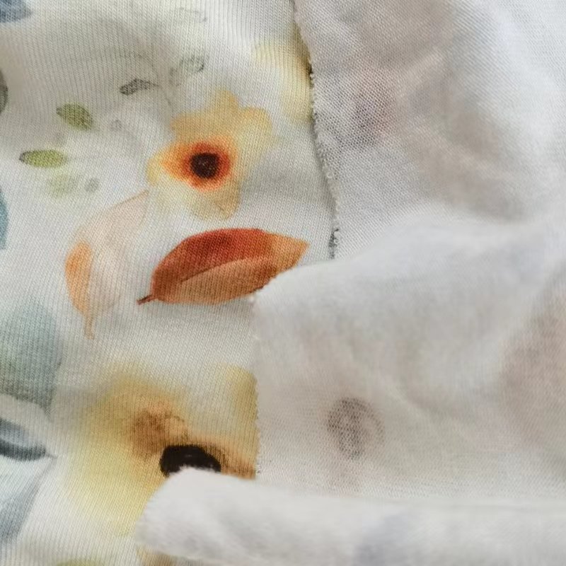 BEIYING Factory supply Sustainable Bamboo fiber digital printing fabric for spring robes sets and nightgown fabrics