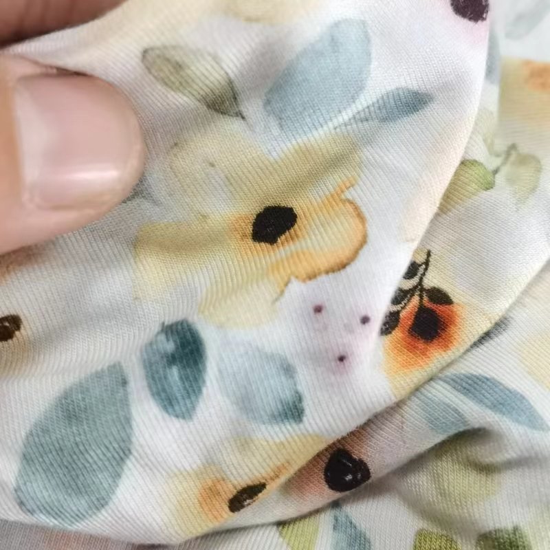 BEIYING Factory supply Sustainable Bamboo fiber digital printing fabric for spring robes sets and nightgown fabrics