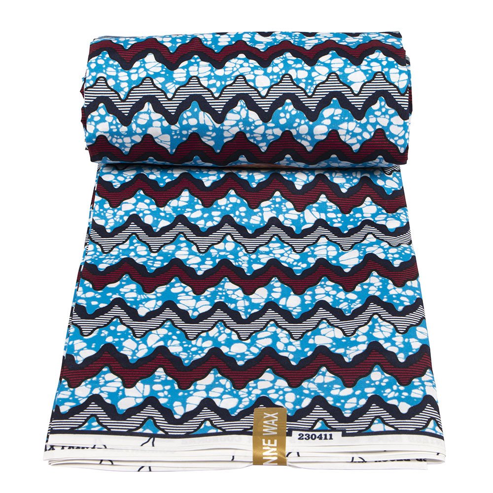 High quality variety beautiful color patterns stock 100% Polyester double print fabric african wax fabric Batik