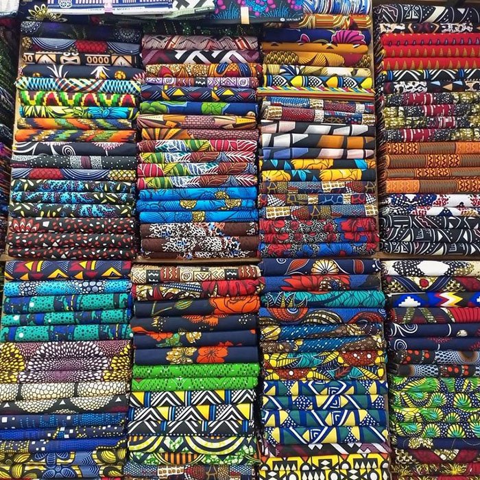 High quality variety beautiful color patterns stock 100% Polyester double print fabric african wax fabric Batik