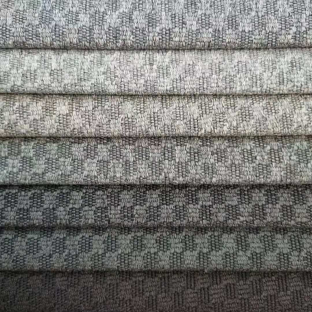 Hometextile 100% polyester linen look sofa upholstery fabric