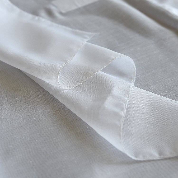 Factory Supply White High Quality Latest Soft Linen Material Transparent Sheer Curtain Fabric For Window Curtains