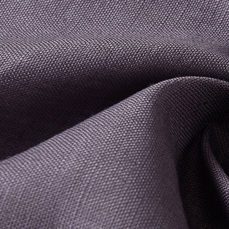 100% flax linen 180gsm weight woven plain dyed fabric for garment 1A99
