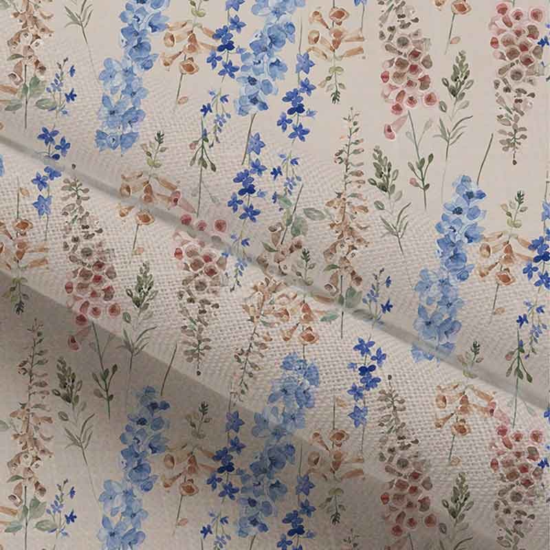 High quality floral printed 100% flower soft african linen fabric for ladies clothing