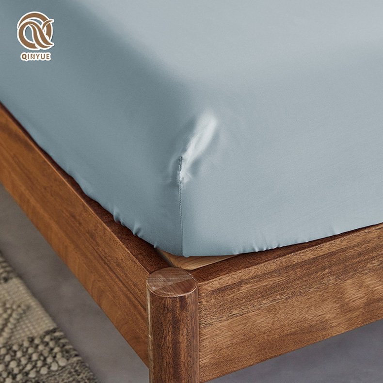 Cheap Luxury Soft Double Bed Sheets Sets Pillow Cases Fitted Sheet 100% Eucalyptus Lyocell Sheets