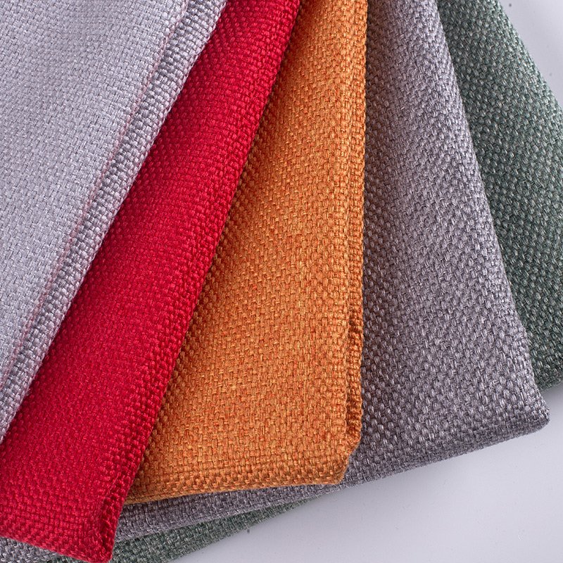100% Polyester Custom New Designs Velvet Sofa Fabric Linen Woven Woven for Upholstery & Home Textiles