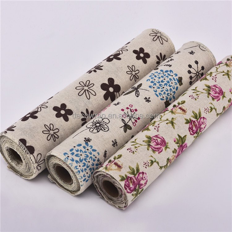 28*10yds wholesale patchwork printed Linen fabric price for Tissue Kids Bedding textile for Sewing Tilda Doll handmade materials