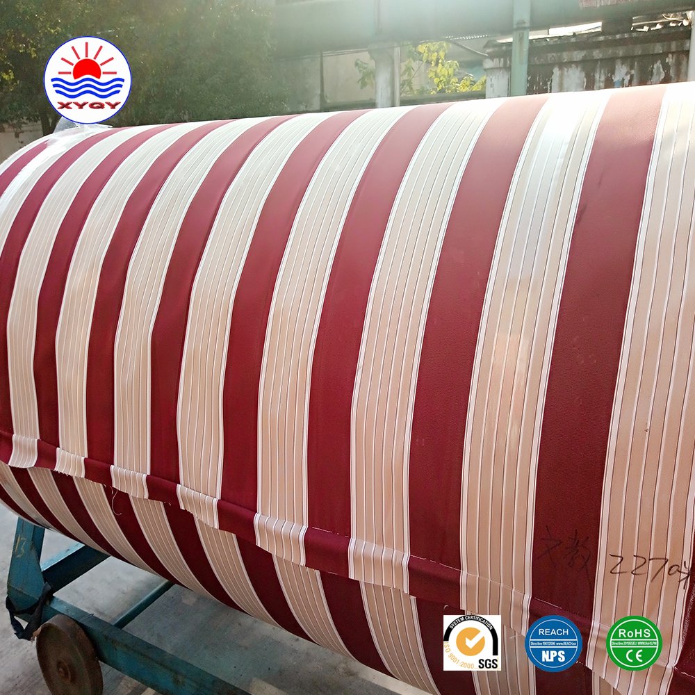 100% Polyester Spun Yarn Oxford Awning Fabric Woven Design with Plain Striped Patterns Anti-Static 280gsm-350gsm Weight Dresses