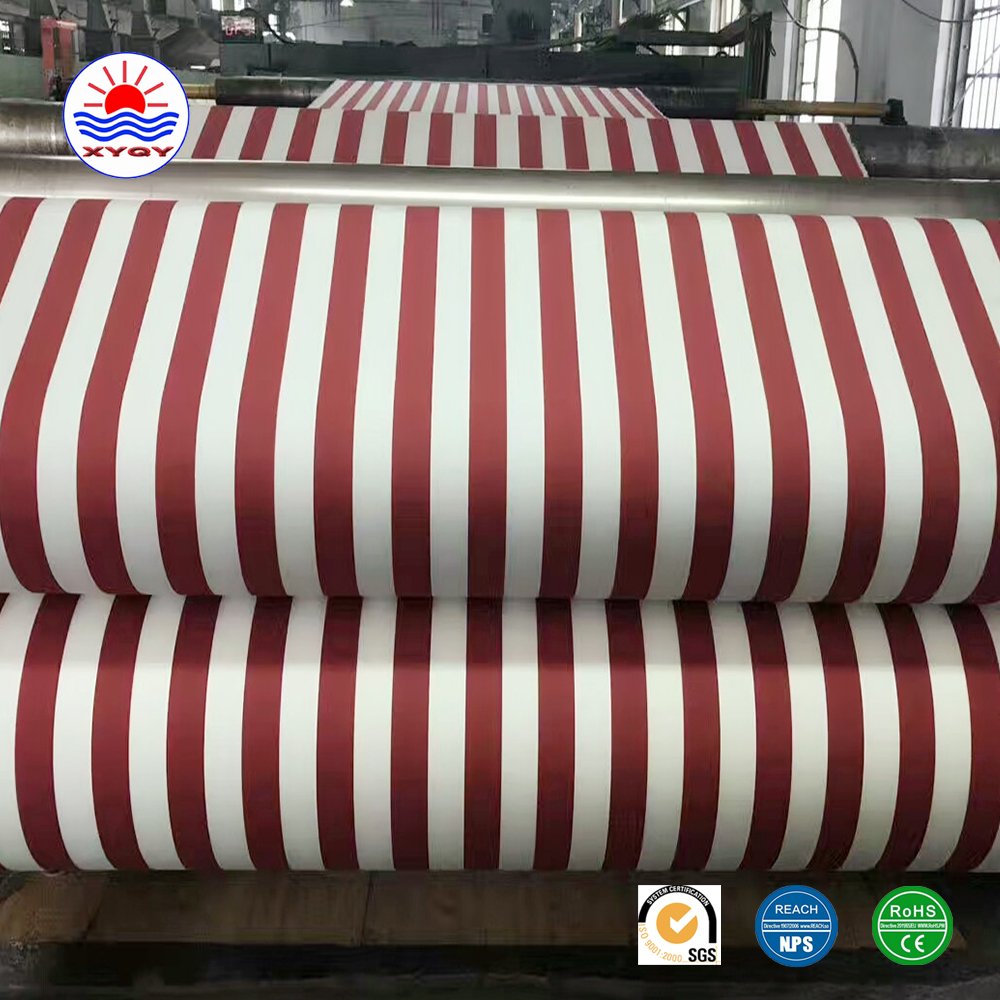100% Polyester Spun Yarn Oxford Awning Fabric Woven Design with Plain Striped Patterns Anti-Static 280gsm-350gsm Weight Dresses