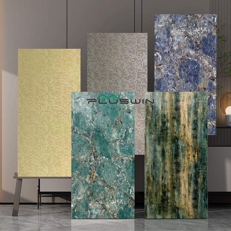 New Arrival Bamboo Fiber Charcoal Board 1220x2800mm Metal Marble Wooden Finish Plastic Sheets