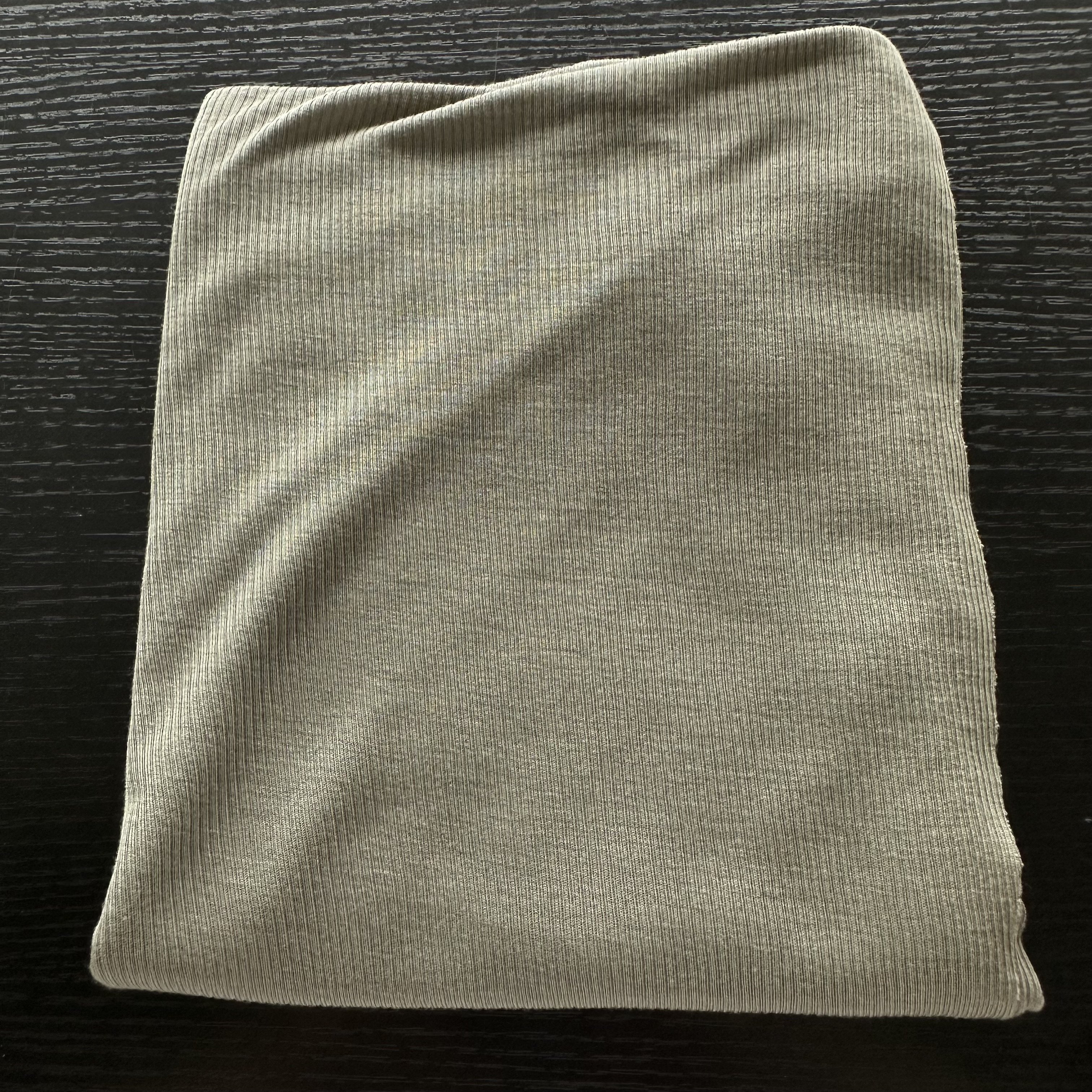 In stock bamboo fiber ribbed fabrics 2*2 army green