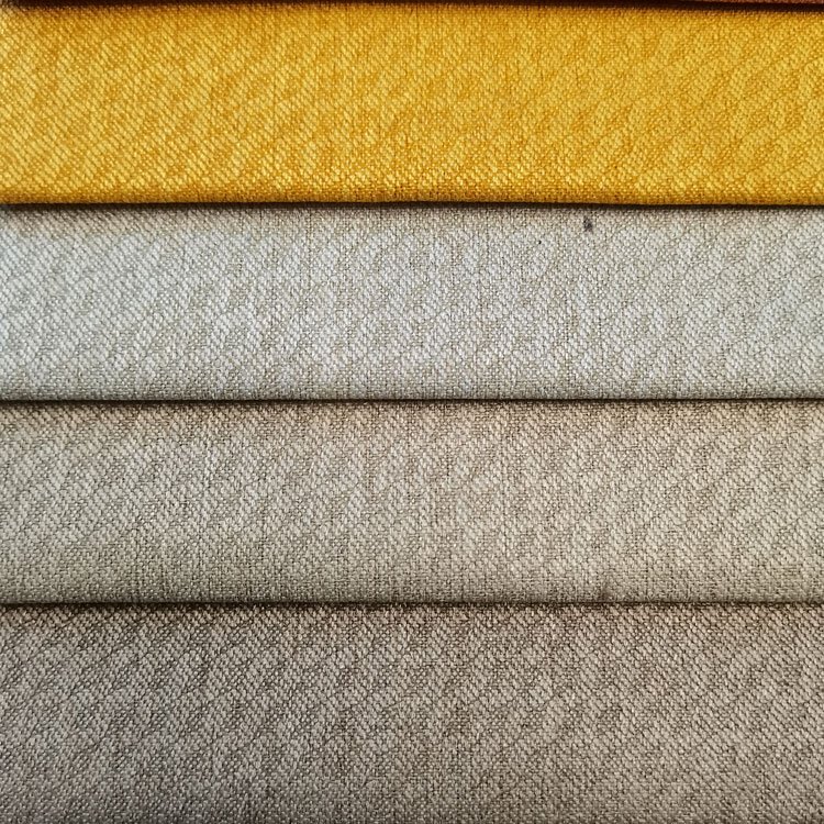 Wholesale European Linen Fabric 100% Polyester Cheap Soft Linen Look Sofa Fabric For Upholstery