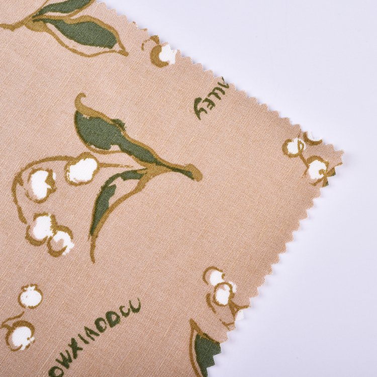 China Factory Soft Breathable Printed 144cm 175gsm 88% Tencel 12% Linen Fabrics