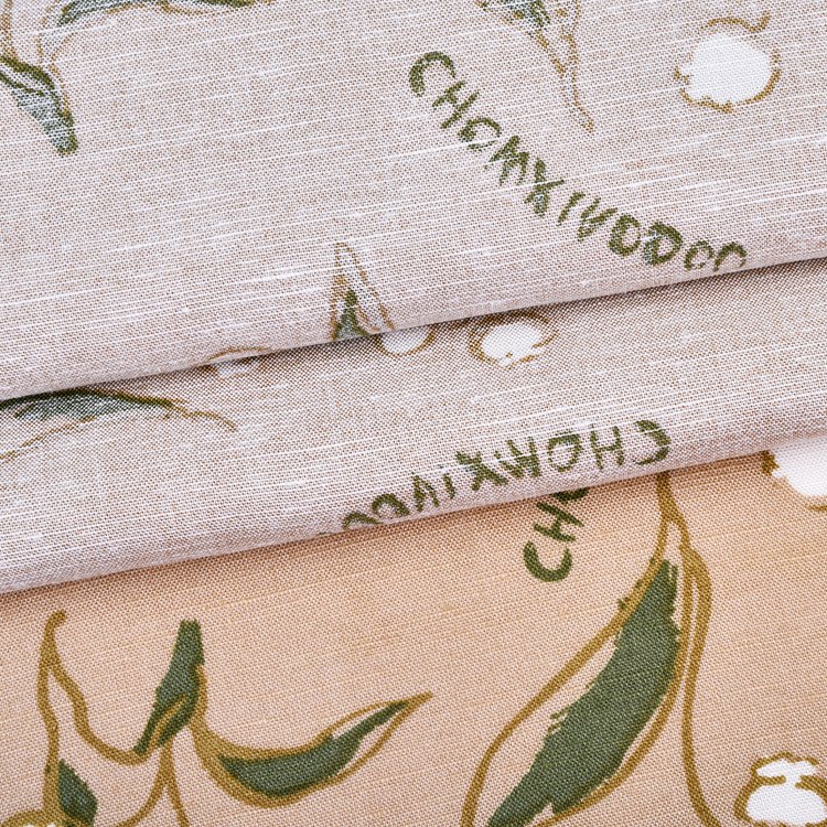 China Factory Soft Breathable Printed 144cm 175gsm 88% Tencel 12% Linen Fabrics
