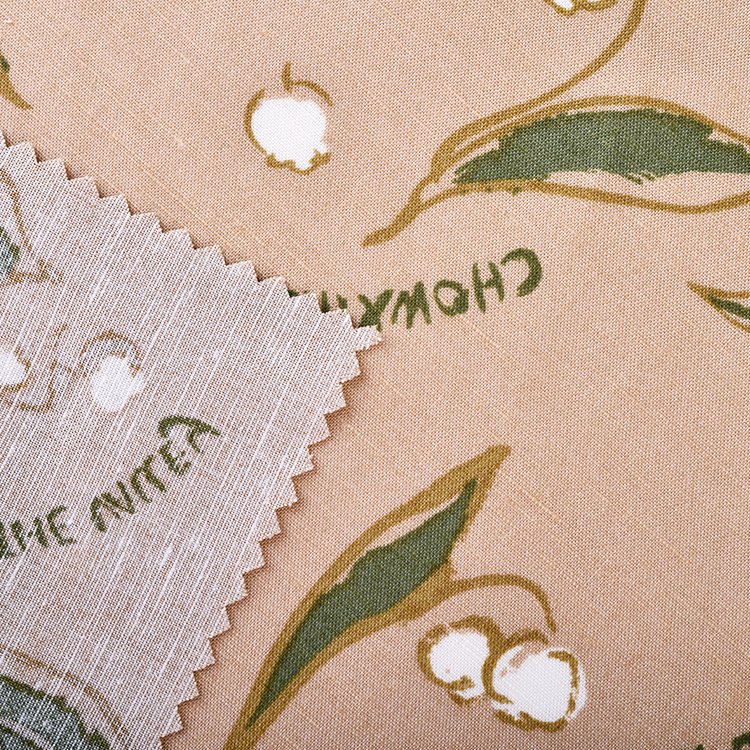 China Factory Soft Breathable Printed 144cm 175gsm 88% Tencel 12% Linen Fabrics