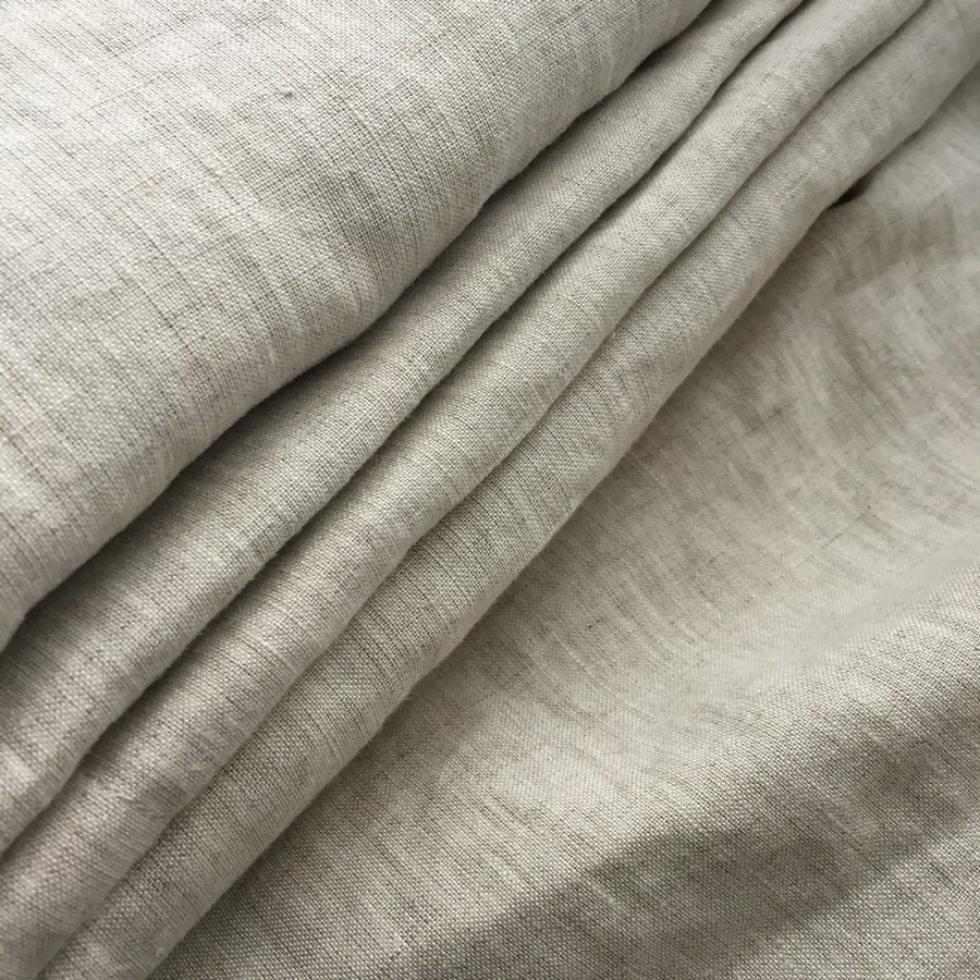 high quality stone washed 100% linen pure natural fabric Oeko-Tex certificate 170gsm plain dyed Solid color for cloth and shirt