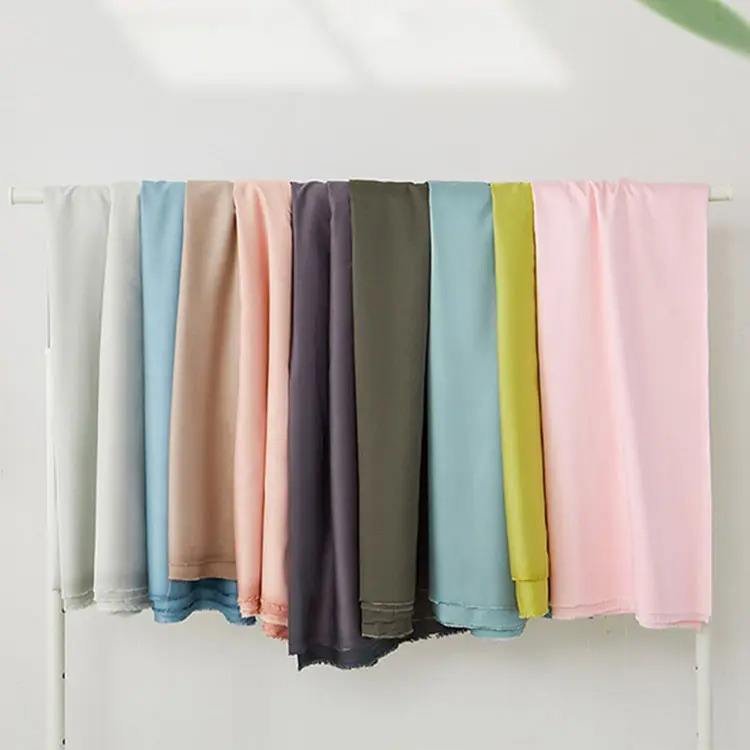 Support Custom Dyed Cloth Smooth Best Sell Bamboo Fiber Fabric For Garment