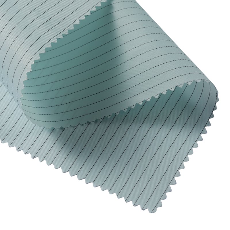 Polyester Japan Belltron Antistatic Stripe For Medical Factory Clean Room ESD Anti-static Fabric