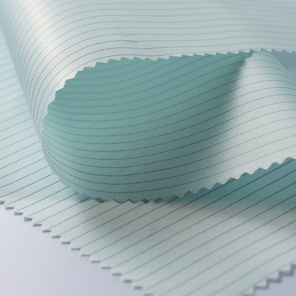 Polyester Japan Belltron Antistatic Stripe For Medical Factory Clean Room ESD Anti-static Fabric