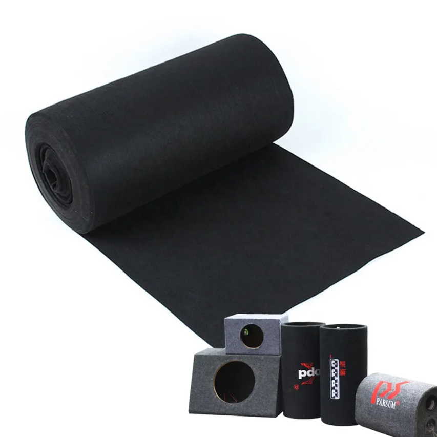 polyester non woven needle felt roll self adhesive speaker box carpet