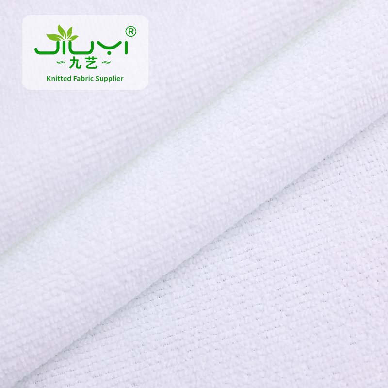wholesale warp towel knitting 100% polyester microfiber terry cleaning cloth microfiber fabric in roll for beach towel